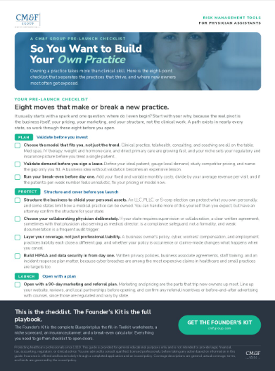 Entrepreneurial PA Blueprint one-page overview
